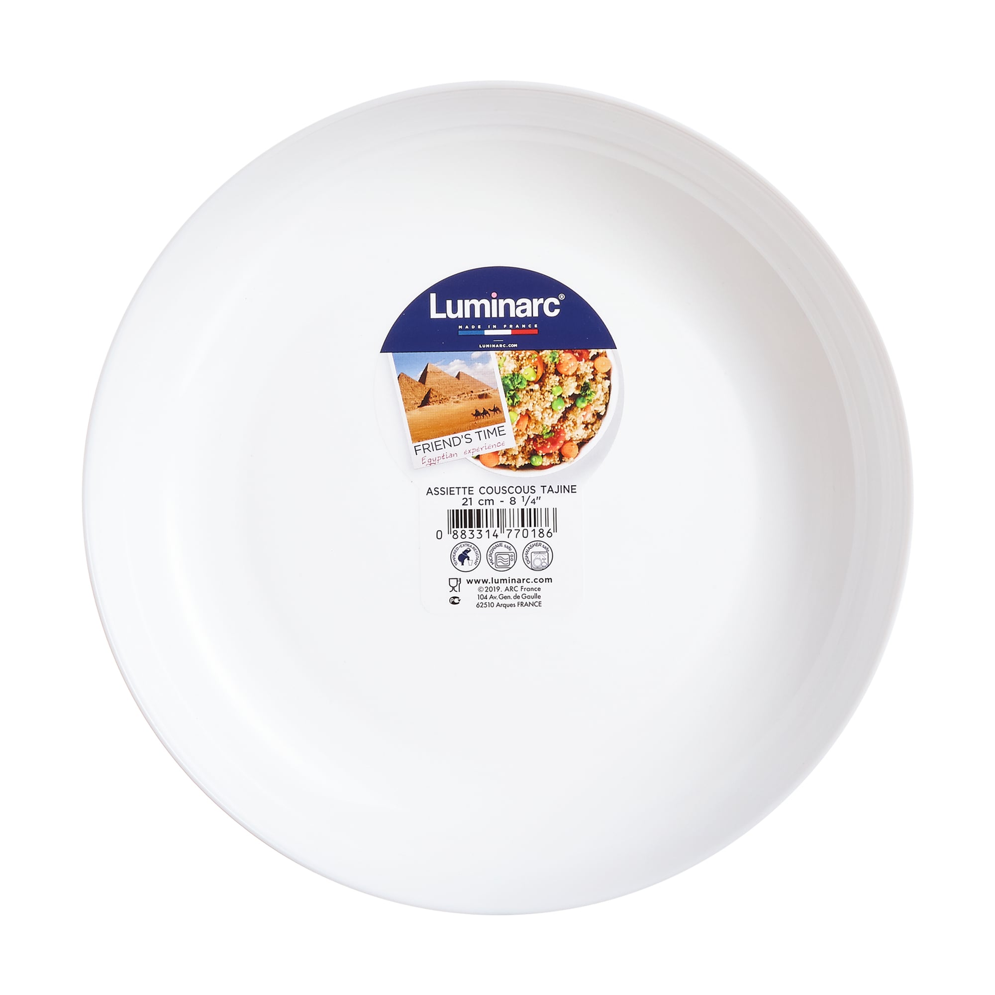 Блюдо Luminarc Friends Time White, 21 см (P6281)