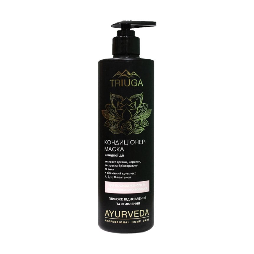 Кондиціонер-маска Triuga Ayurveda Professional Home Care Глибоке відновлення та живлення, для пошкодженого та фарбованого волосся, 500 мл